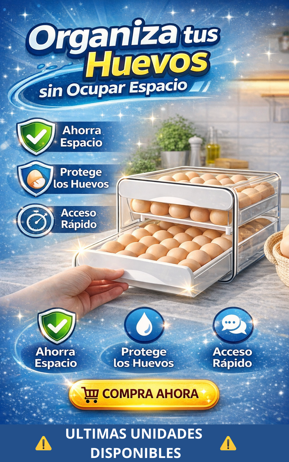 CAJA ALMACENADORA DE HUEVOS NUEVO MODELO