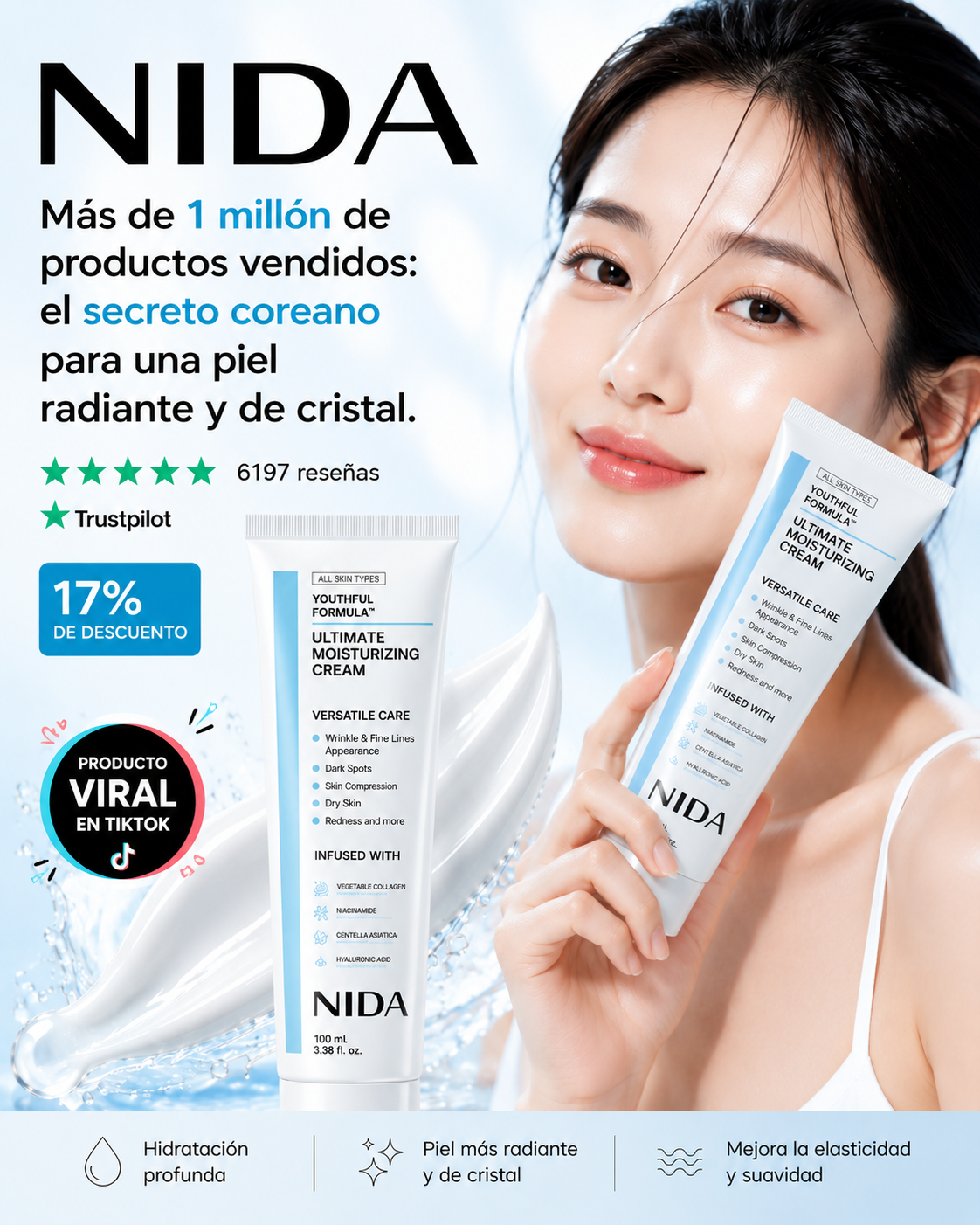 NIDA CREMA ANTI ARRUGAS EL SECRETO DE LA COREANAS
