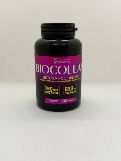 BIOCOLLAN EL PODER DE LA BIOTINA + COLAGENO HIDROLIZADO