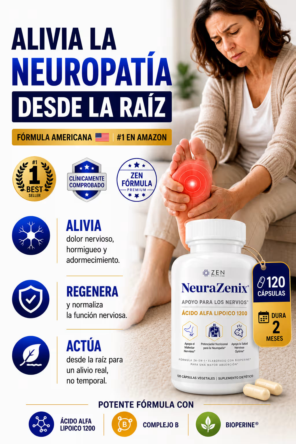 NEURAZENX  120 CAPSULAS